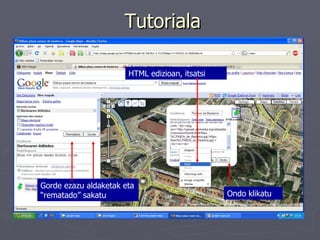 Tutoriala HTML edizioan, itsatsi Ondo klikatu Gorde ezazu aldaketak eta “rematado” sakatu 