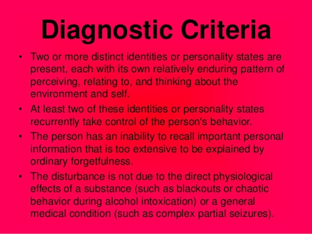dissociative identity disorder dissociative identity disorder treatment