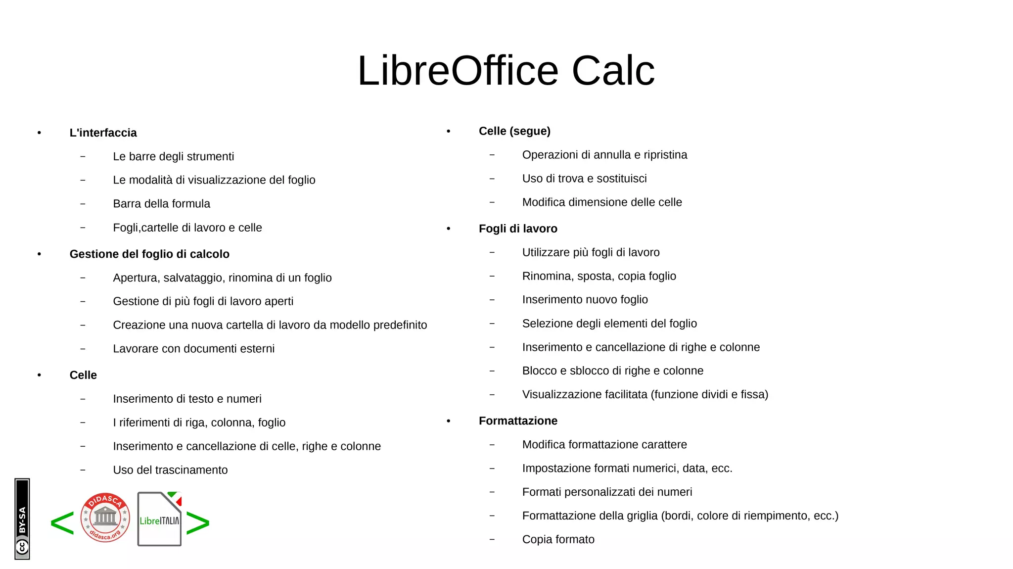 LibreOffice Calc base | PDF