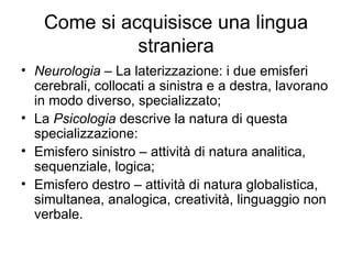 Didattica Italiano lingua straniera (L2)