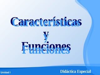 Características y Funciones Funciones Características y 