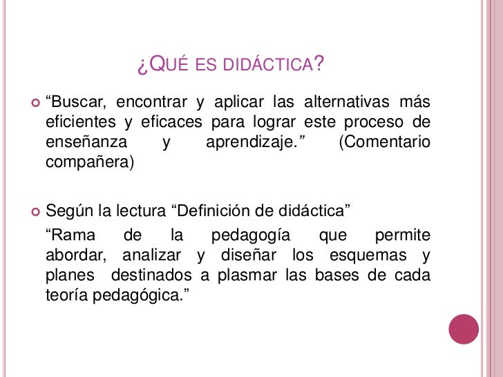 Didáctica y programación
