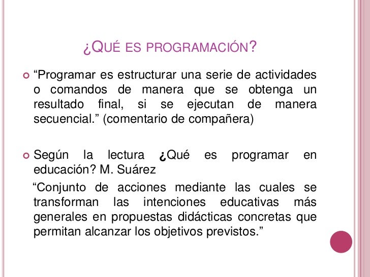 Resultado de imagen de que es la programación