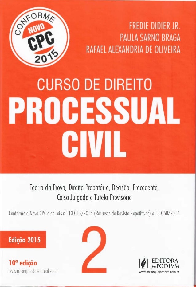 Curso de processo civil fredie didier