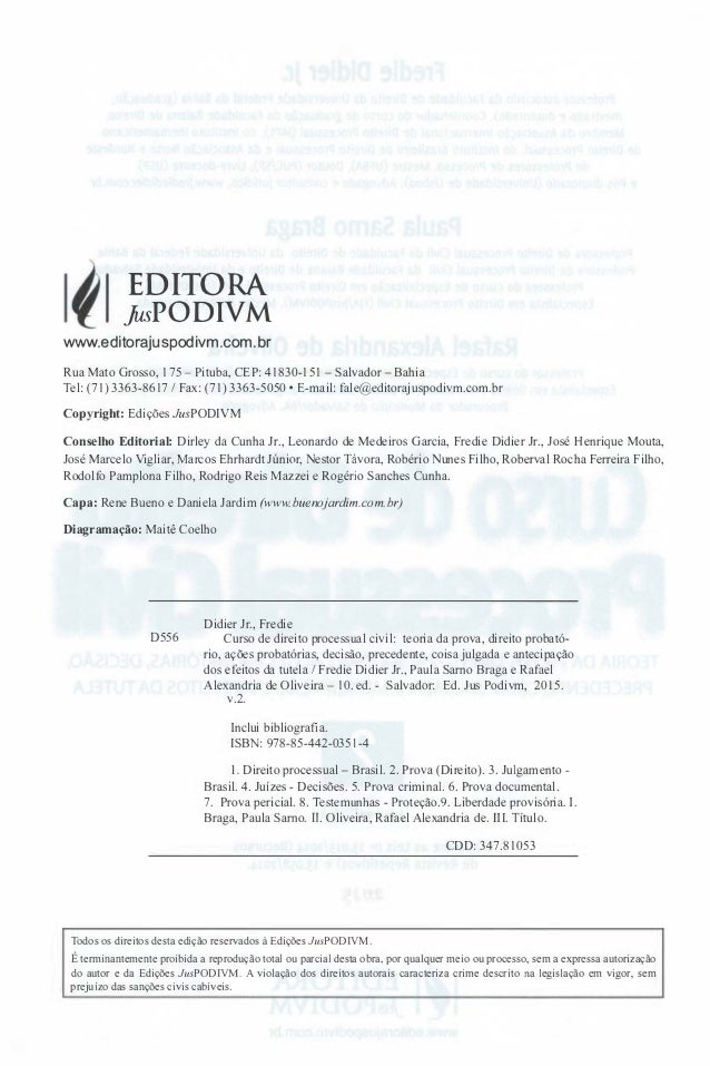 Curso de processo civil fredie didier