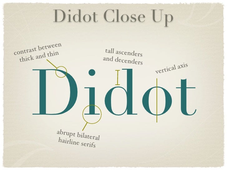 dramatic didot typeface