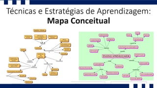 Técnicas e Estratégias de Aprendizagem:
Mapa Conceitual
 