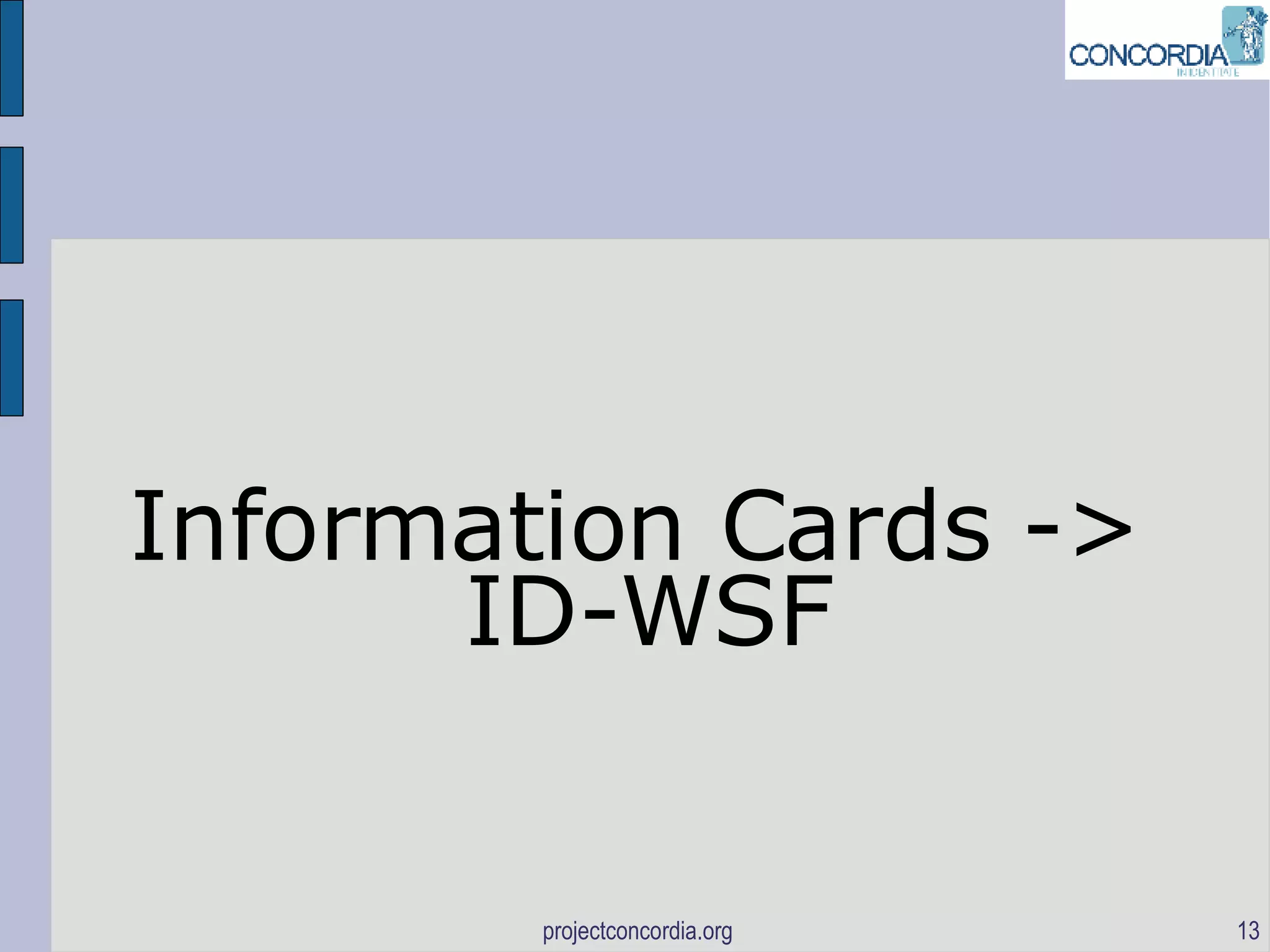 Information Cards -> ID-WSF 