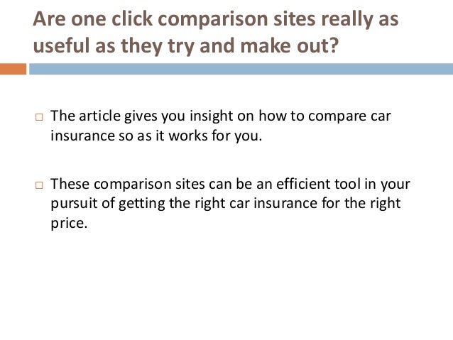 Car Insurance Comparison: Did you compare your car insurance quotes w…