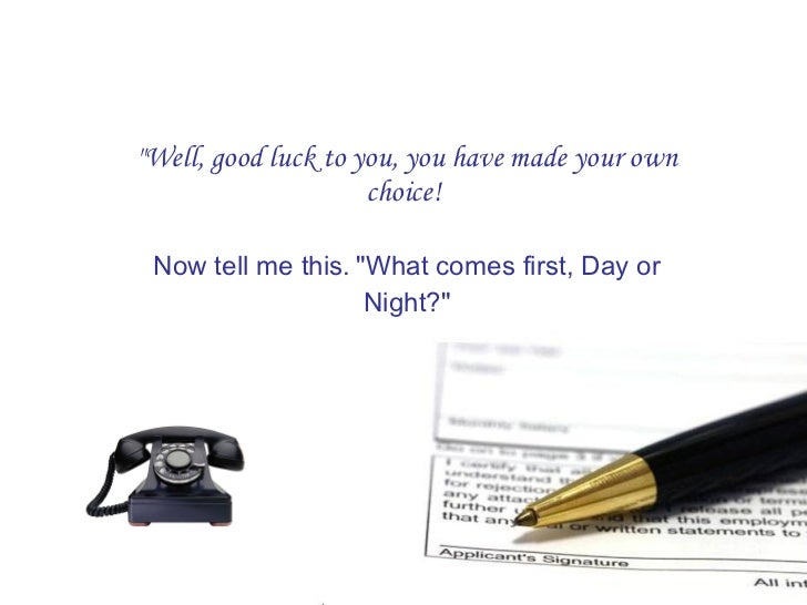 Funny Interview Answers