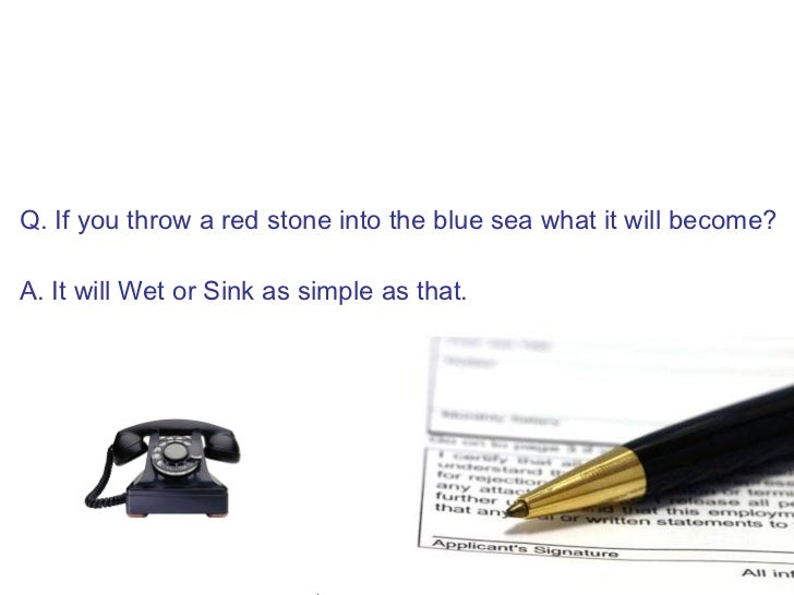 Funny Interview Answers