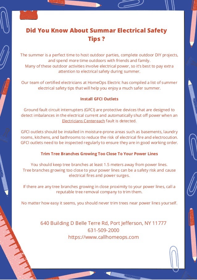Did You Know About Summar Electrical Safety Tips .pdf