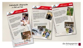 Individuelle Ansprache
... in Bild und Text
 