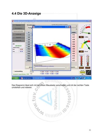 4.4 Die 3D-Anzeige




Das Diagramm lässt sich mit der linken Maustaste verschieben und mit der rechten Taste
umdrehen und rotieren.




                                                                                     11
 