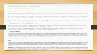 • embargo, para controlar la afección se podría recetar insulina unida a una medicación oral, una dieta sana y el aumento de la actividad física. 
• El número de personas con diabetes tipo 2 está en rápido aumento en todo el mundo. Este aumento va asociado al desarrollo económico, al envejecimiento de la población, al incremento de la urbanización, a los cambios de 
dieta, a la disminución de la actividad física y al cambio de otros patrones de estilo de vida. 
• http://www.nlm.nih.gov/medlineplus/spanish/ency/article/000313.htm 
• 
• Diabetes mellitus gestacional 
• Se dice que una mujer tiene diabetes mellitus gestacional (DMG) cuando se le diagnostica diabetes por primera vez durante el embarazo. Cuando una mujer desarrolla diabetes durante el embarazo, suele presentarse en una etapa 
avanzada y surge debido a que el organismo no puede producir ni utilizar la suficiente insulina necesaria para la gestación. 
• Ya que la diabetes gestacional suele desarrollarse en una etapa avanzada de la gestación, el bebé ya está bien formado, aunque siga creciendo. El riesgo para el bebé es, por lo tanto, menor que los de cuyas madres tienen diabetes 
tipo 1 o tipo 2 antes del embarazo. Sin embargo, las mujeres con DMG también deben controlar sus niveles de glucemia a fin de minimizar los riesgos para el bebé. Esto normalmente se puede hacer mediante una dieta sana, 
aunque también podría ser necesario utilizar insulina o medicación oral. 
• La diabetes gestacional de la madre suele desaparecer tras el parto. Sin embargo, las mujeres que han tenido DMG corren un mayor riesgo de desarrollar diabetes tipo 2 con el paso del tiempo. Los bebés nacidos de madres con 
DMG también corren un mayor riesgo de obesidad y de desarrollar diabetes tipo 2 en la edad adulta. 
• Alteración de la tolerancia a la glucosa y alteración de la glucosa en ayunas 
• Se dice que las personas con altos niveles de glucemia, que no llegan a ser los de las personas con diabetes, tienen alteración de la tolerancia a la glucosa (ATG) o alteración de la glucosa en ayunas (AGA). La ATG se define 
como niveles altos de glucemia tras las comidas, mientras que la AGA se define como un alto nivel de glucemia tras un ayuno. 
• Las personas con ATG corren un mayor riesgo de desarrollar diabetes tipo 2. No es sorprendente que la ATG comparta muchas características con la diabetes tipo 2 y vaya asociada a la obesidad, la edad avanzada y la 
incapacidad del organismo de utilizar la insulina que produce. Sin embargo, no todo el mundo con ATG llega a desarrollar diabetes tipo 2. 
• Complicaciones diabéticas 
• Las personas con diabetes corren un mayor riesgo de desarrollar una serie de problemas graves de salud. Unos niveles permanentemente altos de glucemia pueden causar graves enfermedades, que afectan al corazón y los vasos 
sanguíneos, los ojos, los riñones y los nervios. Además, las personas con diabetes también corren un mayor riesgo de desarrollar infecciones. En casi todos los países de ingresos altos, la diabetes es una de las principales causas 
de enfermedad cardiovascular, ceguera, insuficiencia renal y amputación de extremidades inferiores. Mantener los niveles de glucemia, de tensión arterial y de colesterol cercanos a lo normal puede ayudar a retrasar o prevenir las 
complicaciones diabéticas. Las personas con diabetes necesitan hacerse revisiones con regularidad para detectar posibles complicaciones. 
• http://www.idf.org/diabetesatlas/5e/es/que-es-la-diabetes 
• Causas 
• La diabetes afecta al 6% de la población. Las posibilidades de contraerla aumentan a medida que una persona se hace mayor, de modo que por encima de los setenta años la padece alrededor del 15% de las personas. Es esencial 
educar a los pacientes para que controlen su diabetes de forma adecuada, ya que puede acarrear otras enfermedades tanto o más importantes que la propia diabetes: enfermedades cardiovasculares, neurológicas, retinopatía 
(afección ocular que puede conducir a la ceguera) o nefropatía (enfermedad del riñón). El momento de aparición de la enfermedad, así como las causas y síntomas que presentan los pacientes, dependen del tipo de diabetes de 
que se trate. 
• Diabetes tipo 1. Las edades más frecuentes en las que aparece son la infancia, la adolescencia y los primeros años de la vida adulta. Acostumbra a presentarse de forma brusca, y muchas veces independientemente de que existan 
antecedentes familiares. Se debe a la destrucción progresiva de las células del páncreas, que son las que producen insulina. Ésta tiene que administrarse artificialmente desde el principio de la enfermedad. Sus síntomas particulares 
son el aumento de la necesidad de beber y de la cantidad de orina, la sensación de cansancio y la pérdida de peso. 
 