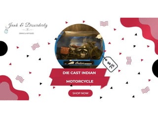 Die cast indian motorcycle