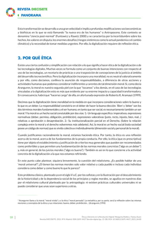 23
Revista Diecisiete
panorama 
Ética y Derecho en la Revolución Digital. Margarita Robles y Txetxu Ausin
Revista DIECISI...
