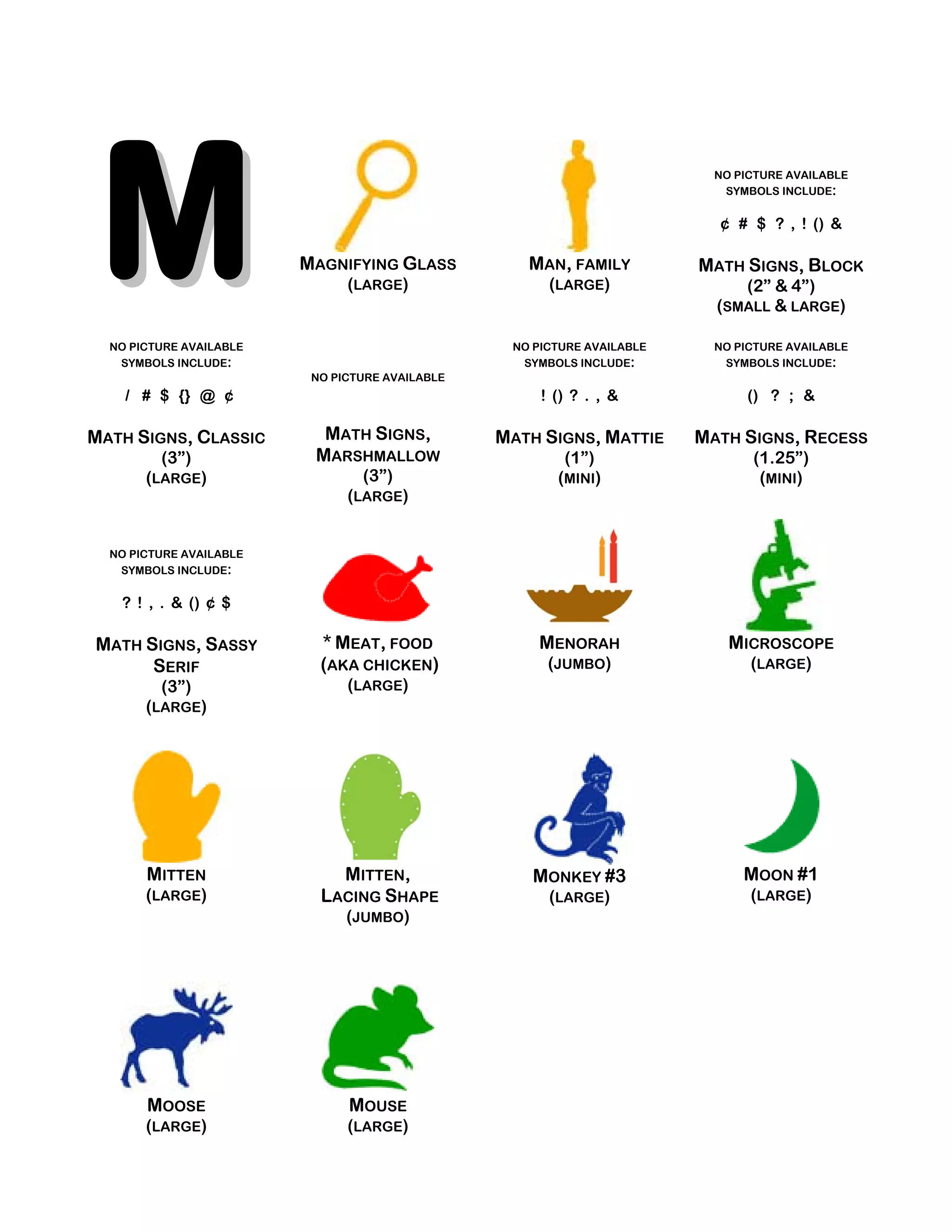 Die Cut Catalog at the TERC PDF