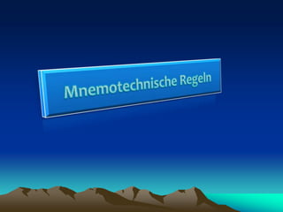  MnemotechnischeRegeln