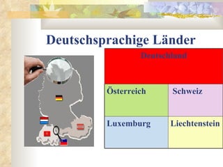 Deutschsprachige Länder Liechtenstein Luxemburg Schweiz Österreich Deutschland 
