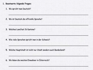 Die deutschsprachigen Länder