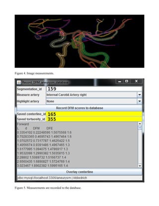 Figure 4. Image measurements.




Figure 5. Measurements are recorded to the database.
 