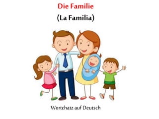 Die Familie
(La Familia)
Wortchatz auf Deutsch
 