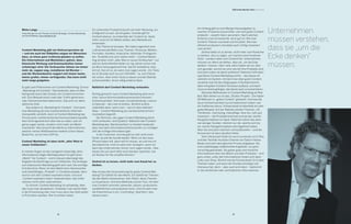 14 15
B2B Online-Monitor 2014 / Interviews
Mirko Lange
Freier Berater für die Themen Content Strategie, Content Marketing
...