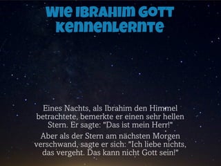 Die Geschichte des Propheten Ibrahim