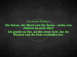Die Geschichte des Propheten Ibrahim