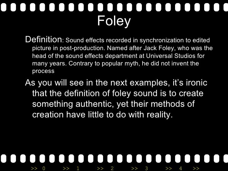 Diegetic Sound Production