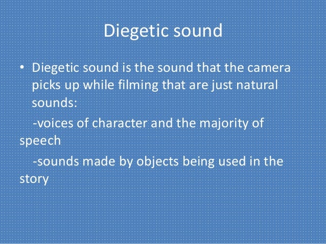define diegetic sound
