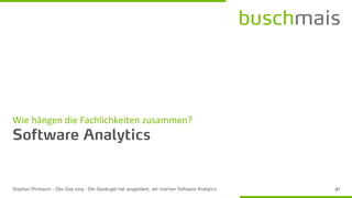 Wie hängen die Fachlichkeiten zusammen?
 