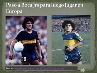 Fuente: www.labombonera.com.ar Diego Maradona1981
 