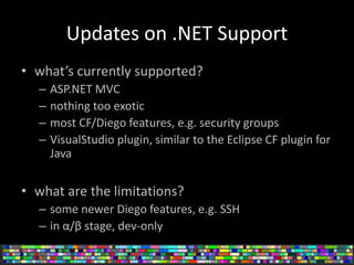 How does the Cloud Foundry Diego Project Run at Scale? | PPTX