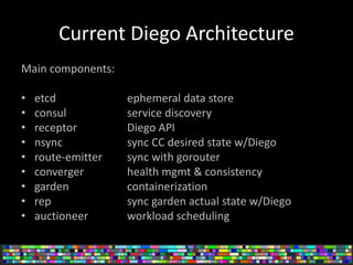 How does the Cloud Foundry Diego Project Run at Scale? | PPTX