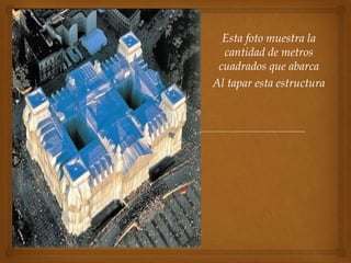 Esta foto muestra la
  cantidad de metros
 cuadrados que abarca
Al tapar esta estructura
 