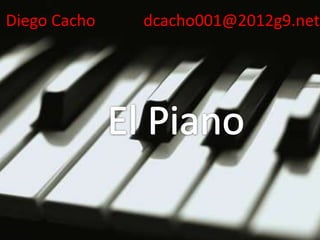 Diego Cacho   dcacho001@2012g9.net.
 