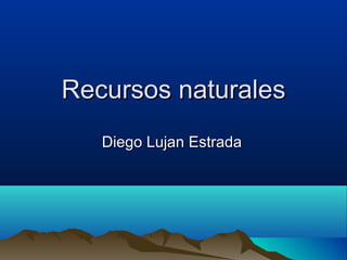 Recursos naturalesRecursos naturales
Diego Lujan EstradaDiego Lujan Estrada
 