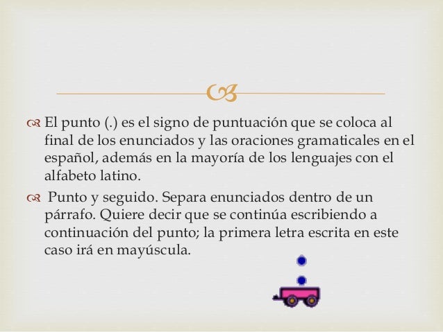 Signos de puntuación concepto y características