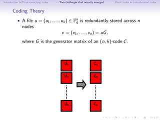 Error-Correcting codes: Application of convolutional codes to Video ...