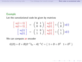 Error-Correcting codes: Application of convolutional codes to Video ...