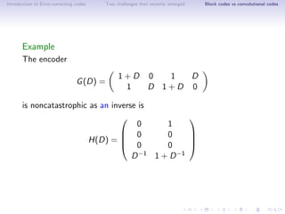 Error-Correcting codes: Application of convolutional codes to Video ...