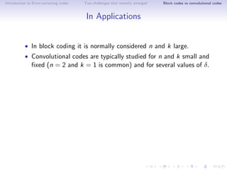 Error-Correcting codes: Application of convolutional codes to Video ...