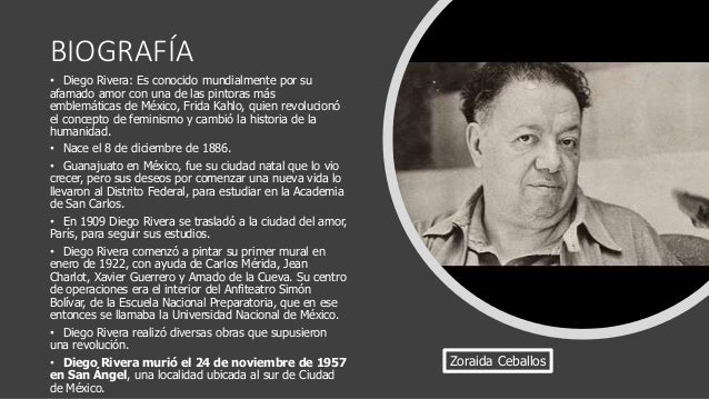 Diego Rivera Los Rivales, Zoraida Ceballos