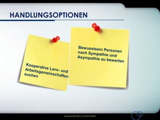 HANDLUNGSOPTIONEN

Manuela Heilmann und Sarina Pfeiler

 