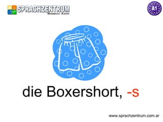 die Boxershort,  -s www.sprachzentrum.com.ar 