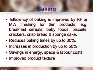 Dielectric , Ohmic and Infrared Heating