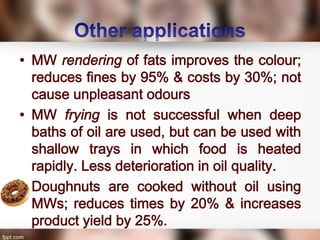 Dielectric , Ohmic and Infrared Heating