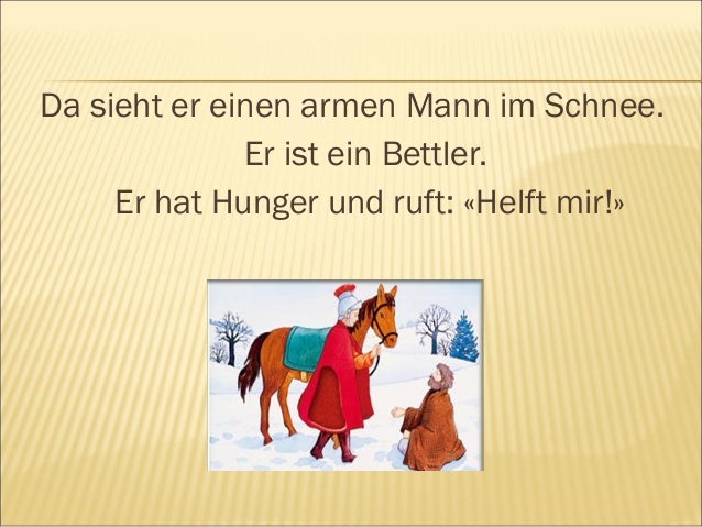 Die legende vom Heiligen St. Martin